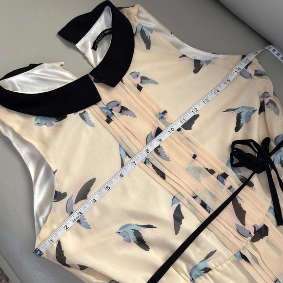 Zara Contrasting Collar Dress - Picture 7 of 9